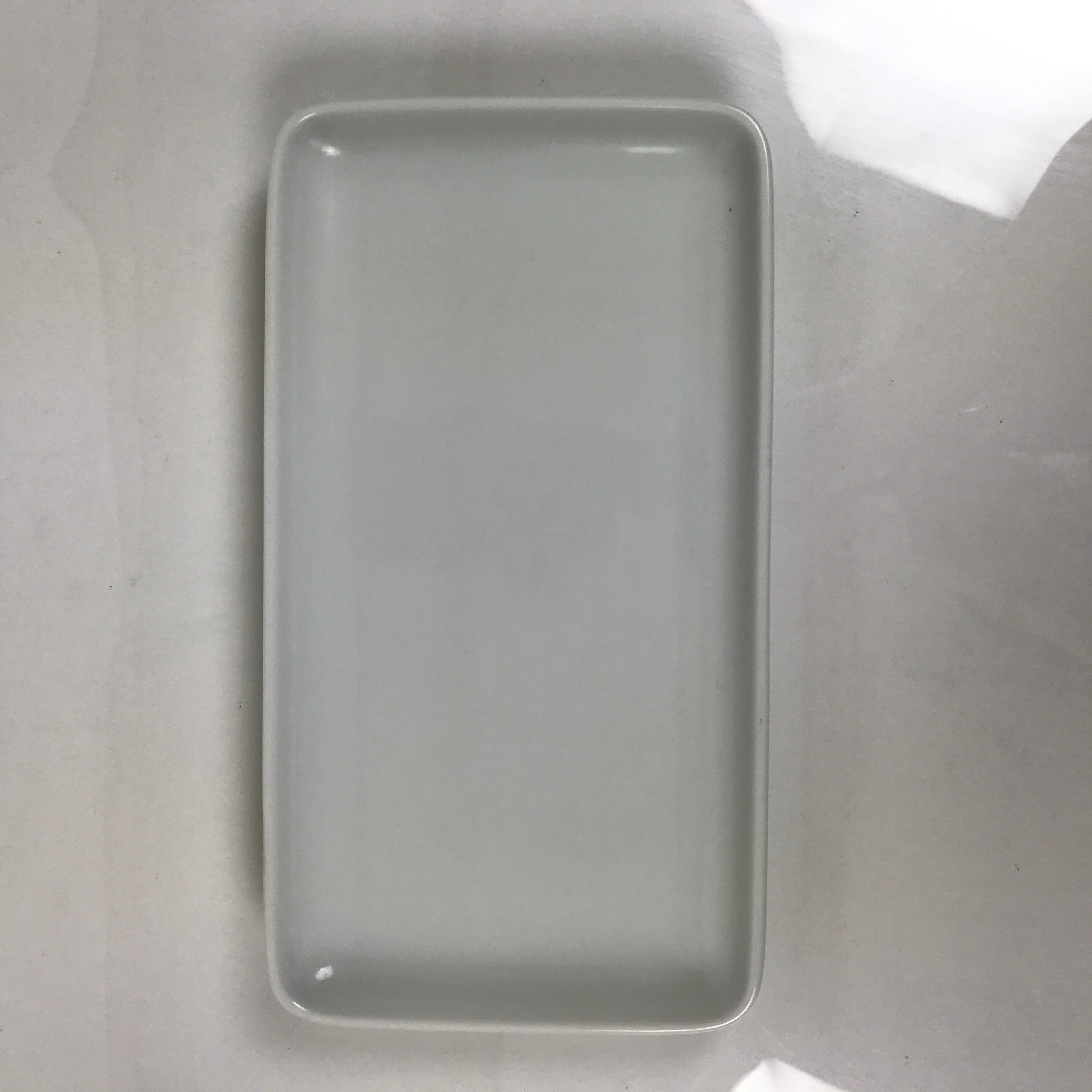 Japanese Porcelain Sushi Plate Vtg Sashimi Platter Fish Serving Dish White Y453