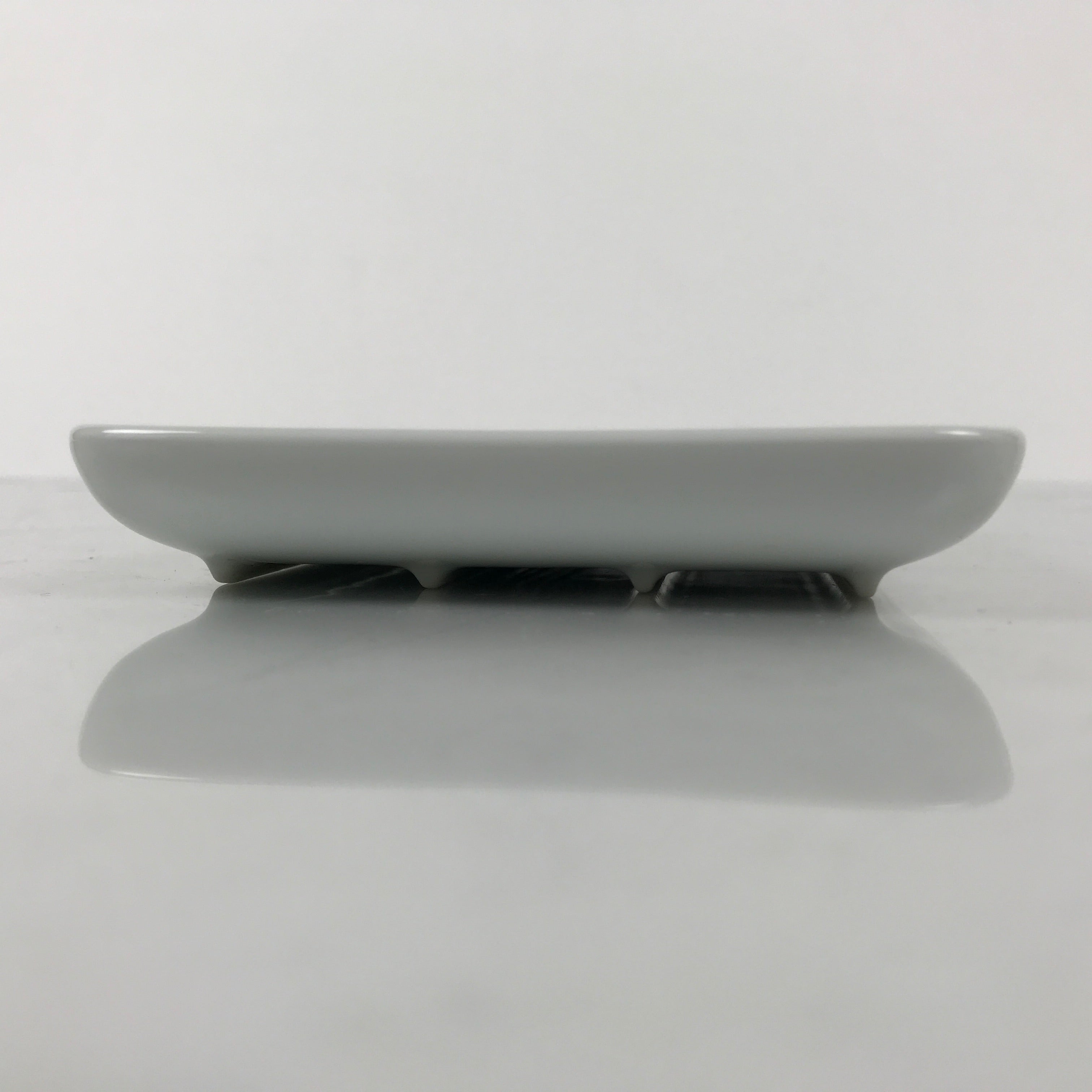 Japanese Porcelain Sushi Plate Vtg Sashimi Platter Fish Serving Dish White Y453