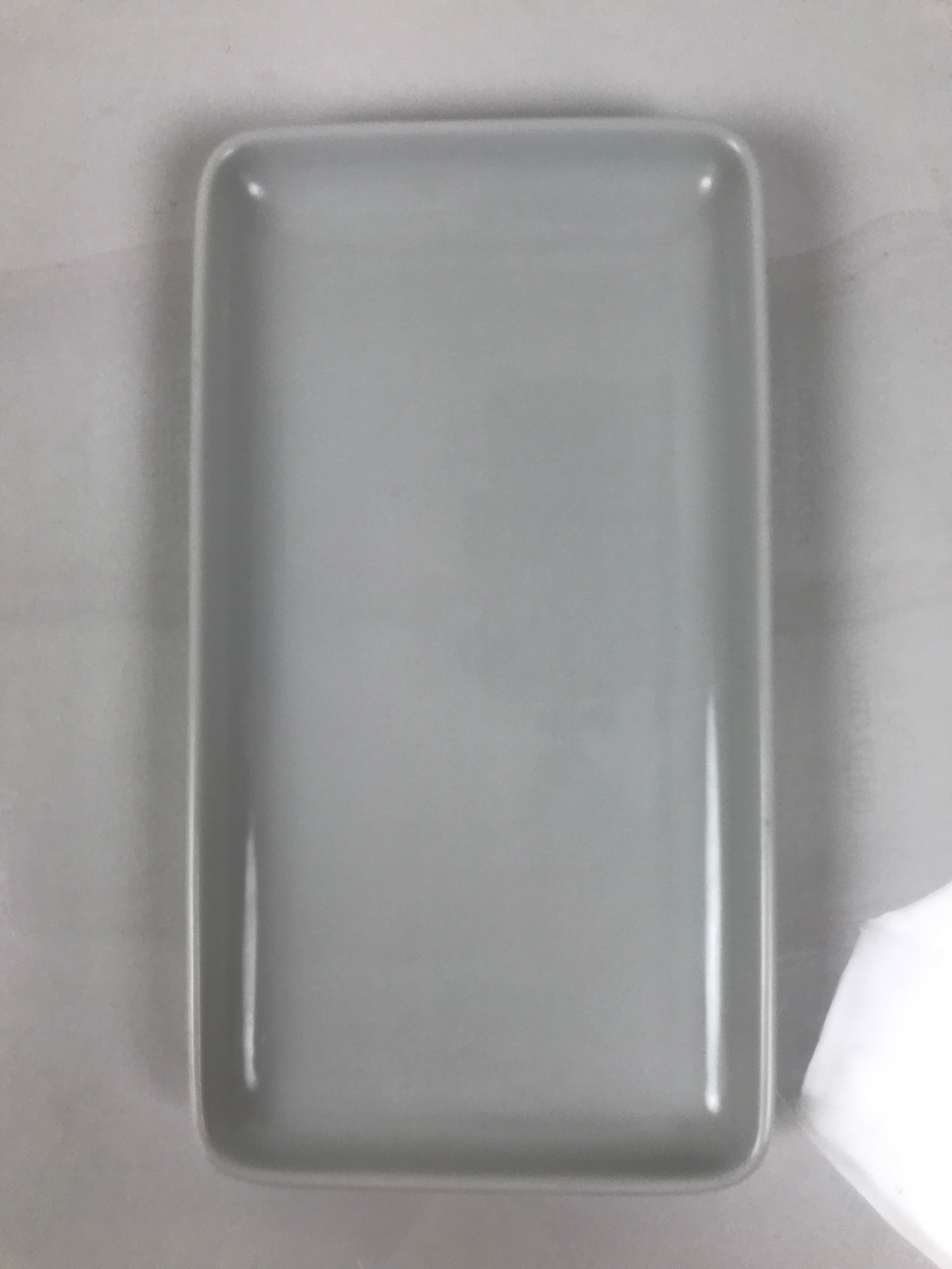 Japanese Porcelain Sushi Plate Vtg Sashimi Platter Fish Serving Dish White Y453