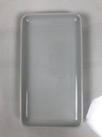 Japanese Porcelain Sushi Plate Vtg Sashimi Platter Fish Serving Dish White Y453