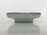 Japanese Porcelain Sushi Plate Vtg Sashimi Platter Serving Tray Blue Iris PY763