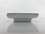 Japanese Porcelain Sushi Plate Vtg Sashimi Platter Serving Tray Blue Iris PY764