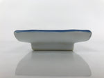 Japanese Porcelain Sushi Plate Vtg Sashimi Platter Serving Tray Blue Iris PY764