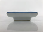 Japanese Porcelain Sushi Plate Vtg Sashimi Platter Serving Tray Blue Iris PY768