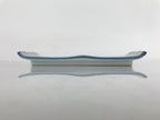 Japanese Porcelain Sushi Plate Vtg Sashimi Platter Serving Tray Blue Iris PY768