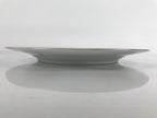 Japanese Porcelain TOEN Kozan Plate Vtg Simple Round White Gold Rim PY813
