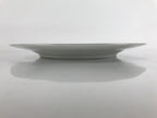 Japanese Porcelain TOEN Kozan Plate Vtg Simple Round White Gold Rim PY813