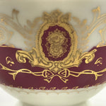 Japanese Porcelain Teacup Meito China Vtg Hand Painted Mandarin Red Gold Y135