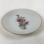 Japanese Porcelain Teacup Saucer Small Plate Meimeizara Vtg Kozara Roses PY641