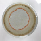 Japanese Porcelain Teacup Vtg Gray Black White Lines Ceramic Sencha Yunomi TC455