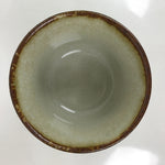 Japanese Porcelain Teacup Vtg Gray Black White Lines Ceramic Sencha Yunomi TC457