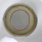 Japanese Porcelain Teacup Vtg Gray Black White Lines Ceramic Sencha Yunomi TC458