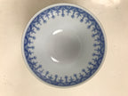 Japanese Porcelain Teacup Vtg Tachikichi Green White Blue Sencha Yunomi TC594