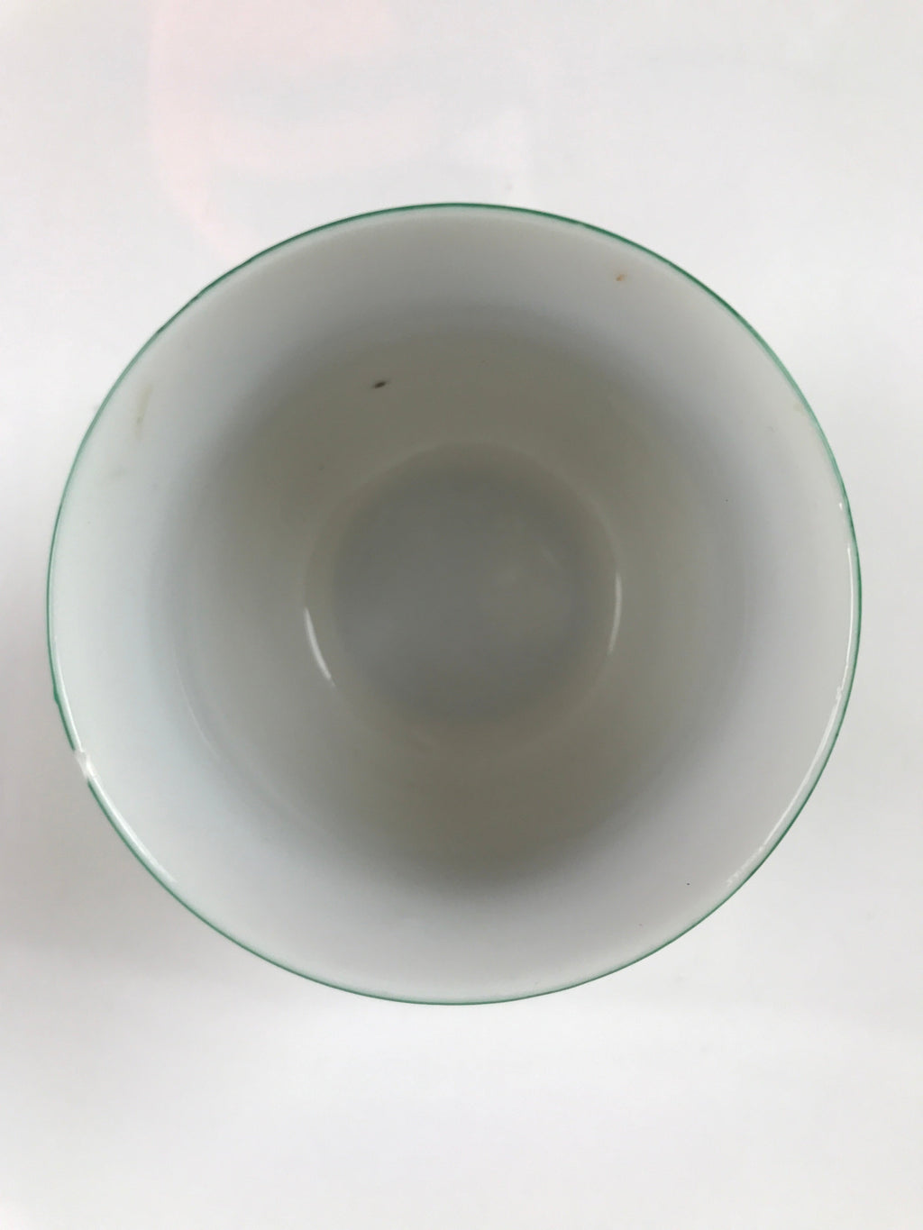 Japanese Porcelain Teacup Vtg Yunomi Orange Flowers Leaves White Sencha TC427