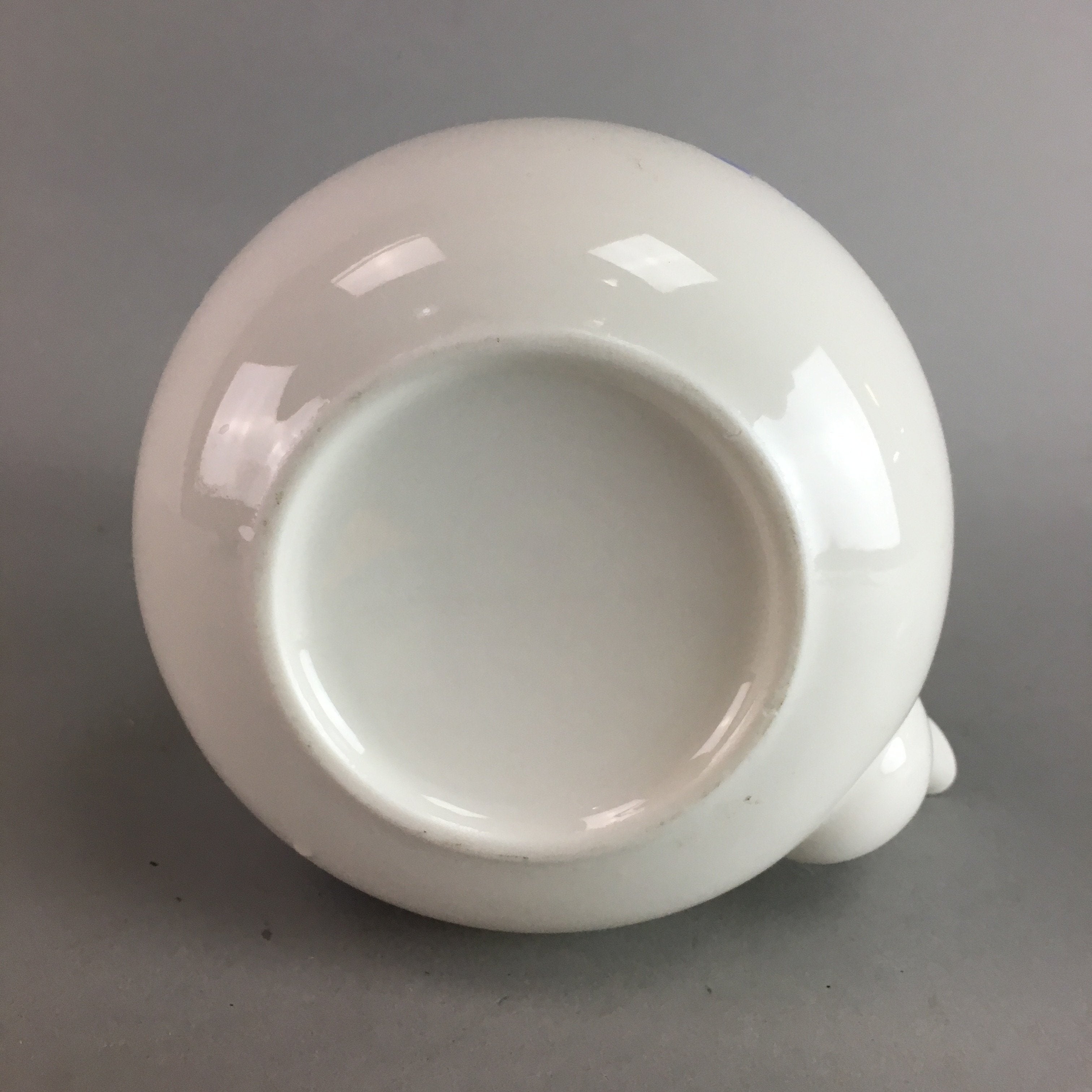Japanese Porcelain Teapot Blue Pink Flower Kyusu Strainer Handle Sencha PT752