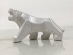 Japanese Porcelain Tiger Figurine Vtg Zodiac Okimono Statue Decor White ST80