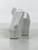 Japanese Porcelain Tiger Figurine Vtg Zodiac Okimono Statue Decor White ST80