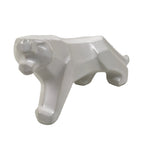 Japanese Porcelain Tiger Figurine Vtg Zodiac Okimono Statue Decor White ST80