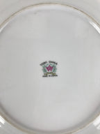 Japanese Porcelain Tono China Plate Vtg Pine Cones Tree Leaves Gold Rim PY815