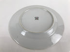 Japanese Porcelain Tono China Plate Vtg Pine Cones Tree Leaves Gold Rim PY815