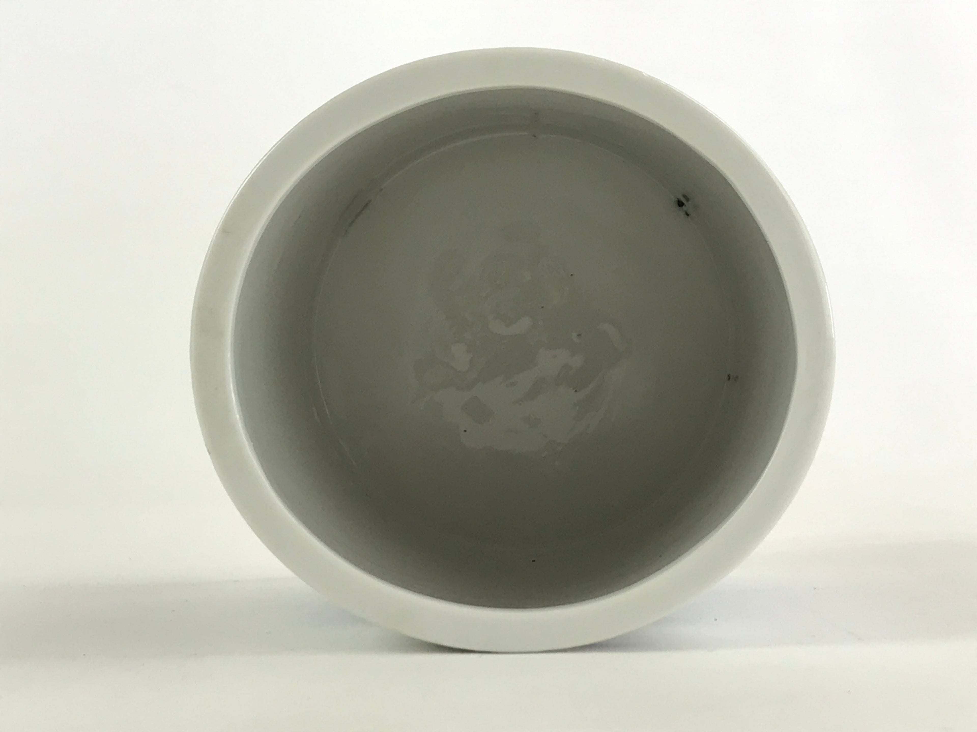 Japanese Porcelain Vase Kabin Vtg White Blue Ikebana Flower Arrangement FK74