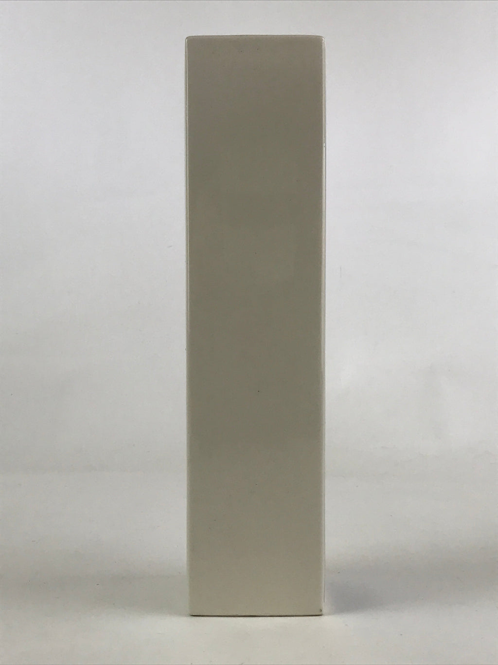 Japanese Porcelain Vase Kabin Vtg White Ikebana Flower Arrangement Kanji FK73