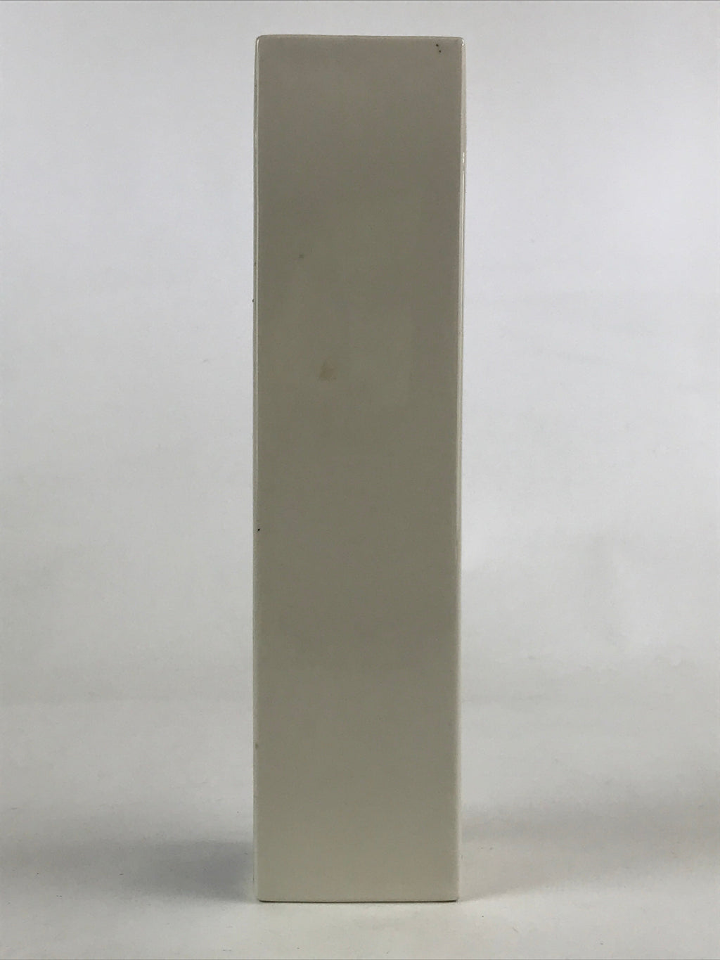 Japanese Porcelain Vase Kabin Vtg White Ikebana Flower Arrangement Kanji FK73