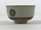 Japanese Porcelain Yunomi Teacup Vtg Pottery Crackle Glaze Light Green TC372