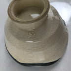 Japanese Porcelain Yunomi Teacup Vtg Pottery Otafuku Okame Smiling Woman TC519