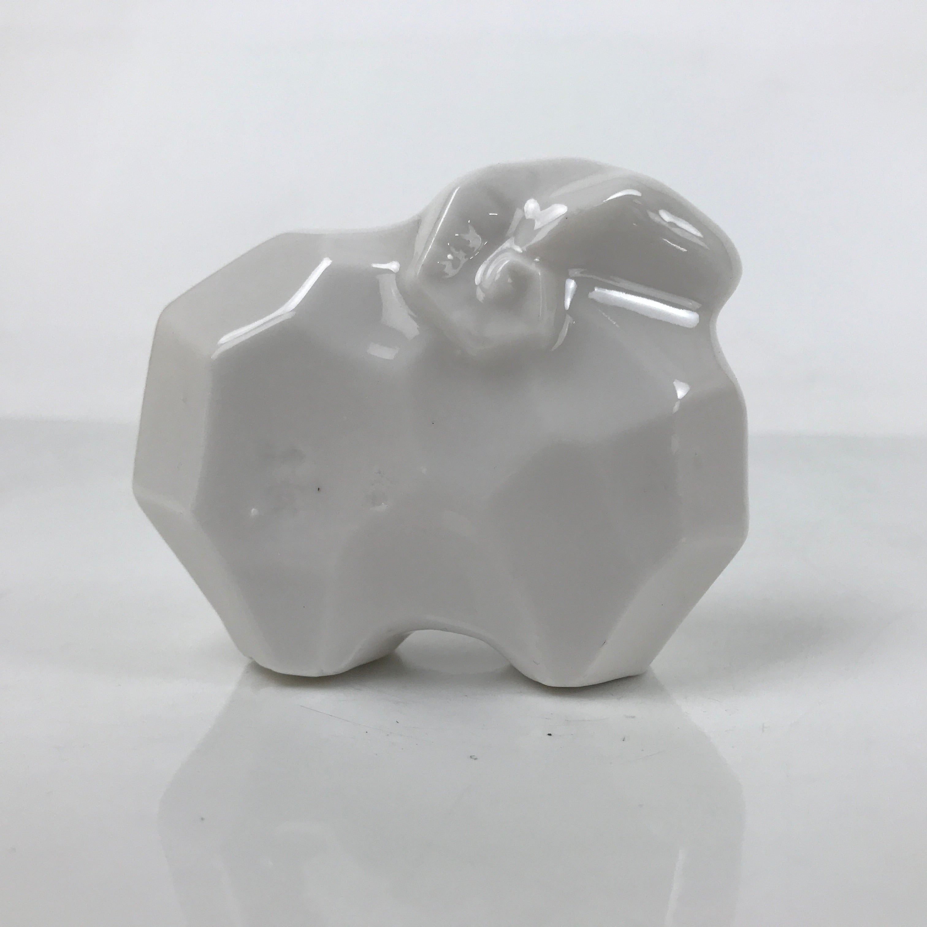 Japanese Porcelain Zodiac Sheep Figurine Vtg White Lucky Charm Hitsuji ST14