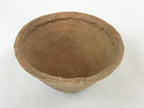 Japanese Pottery Clay Bowl Vtg V-Shape Terracotta Decor Yakimono PY596