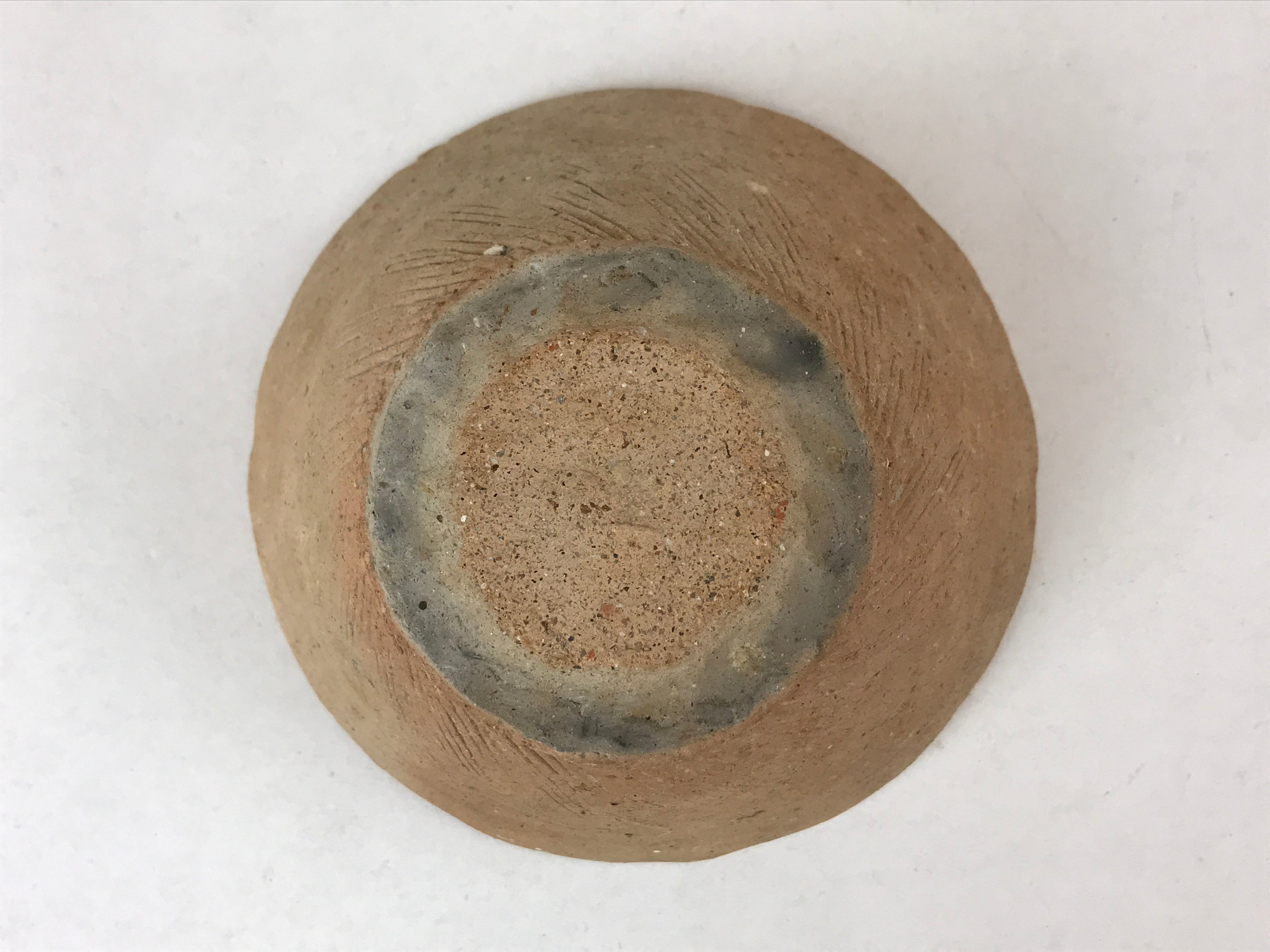 Japanese Pottery Clay Bowl Vtg V-Shape Terracotta Decor Yakimono PY596