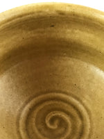 Japanese Pottery Green Tea Ceremony Bowl Minoyaki Kiseto Yellow Chawan GTB999
