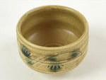 Japanese Pottery Green Tea Ceremony Bowl Minoyaki Kiseto Yellow Chawan GTB999