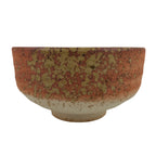 Japanese Pottery Tea Bowl Chawan Vtg Shigaraki Ware Orange W/Box PX755