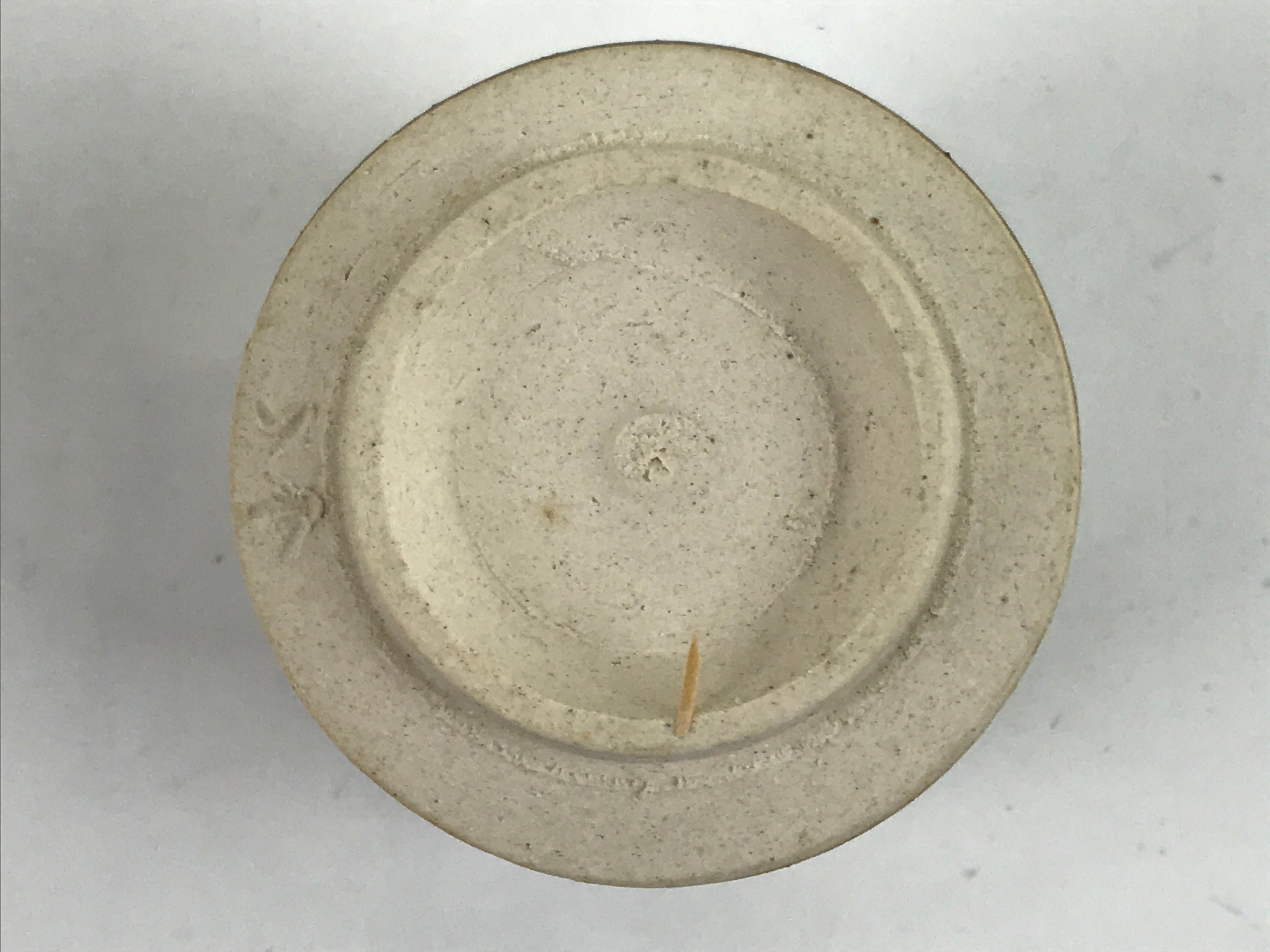 Japanese Pottery Tea Cup Vtg Yunomi Green Brown Akazu Ware W/ Box PX738