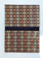 Japanese Prayer Bead Book Fabric Bag Vtg 2 Pockets Jyuzu-Bukuro Purple BA922