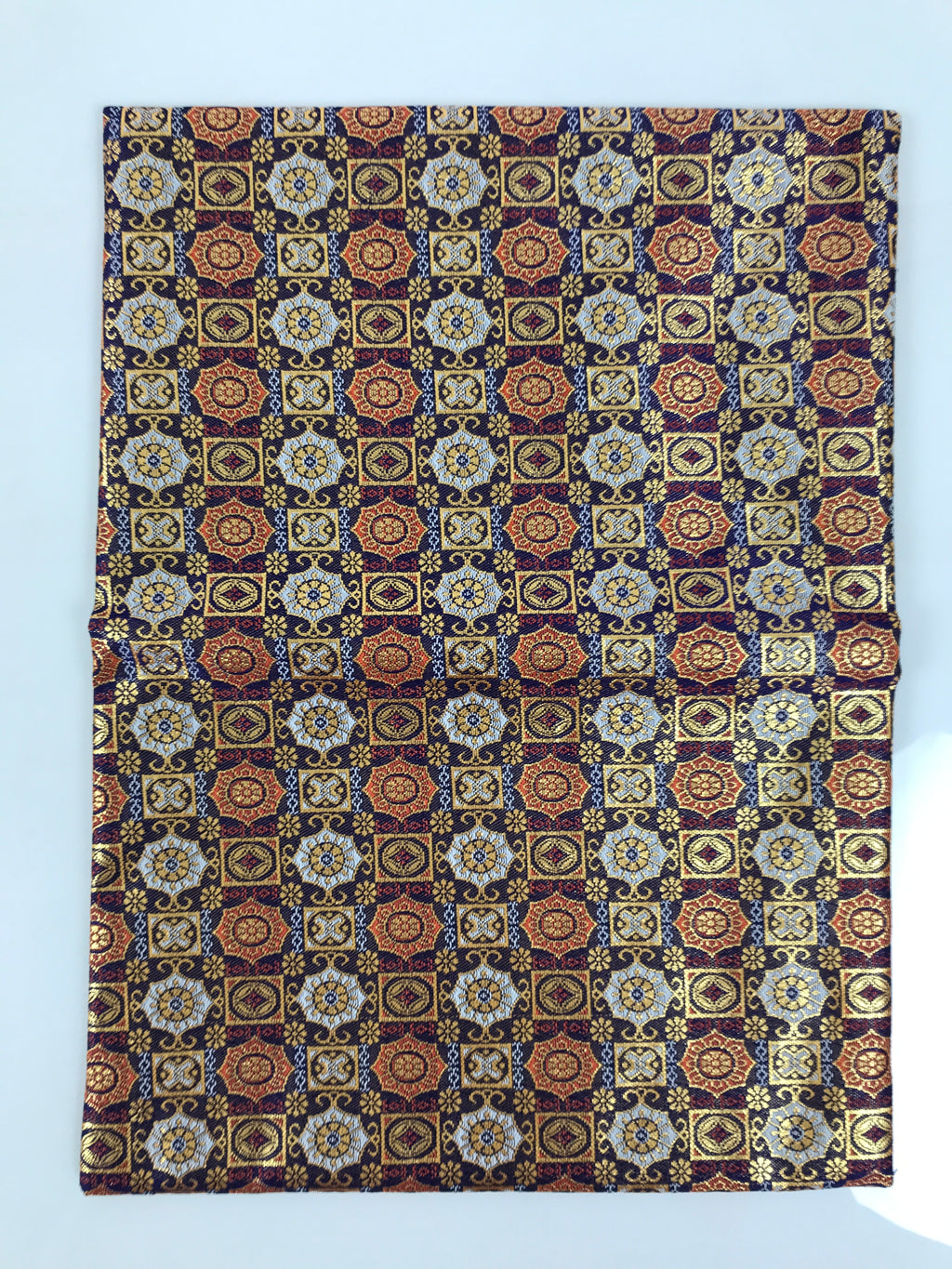 Japanese Prayer Bead Book Fabric Bag Vtg 2 Pockets Jyuzu-Bukuro Purple BA922
