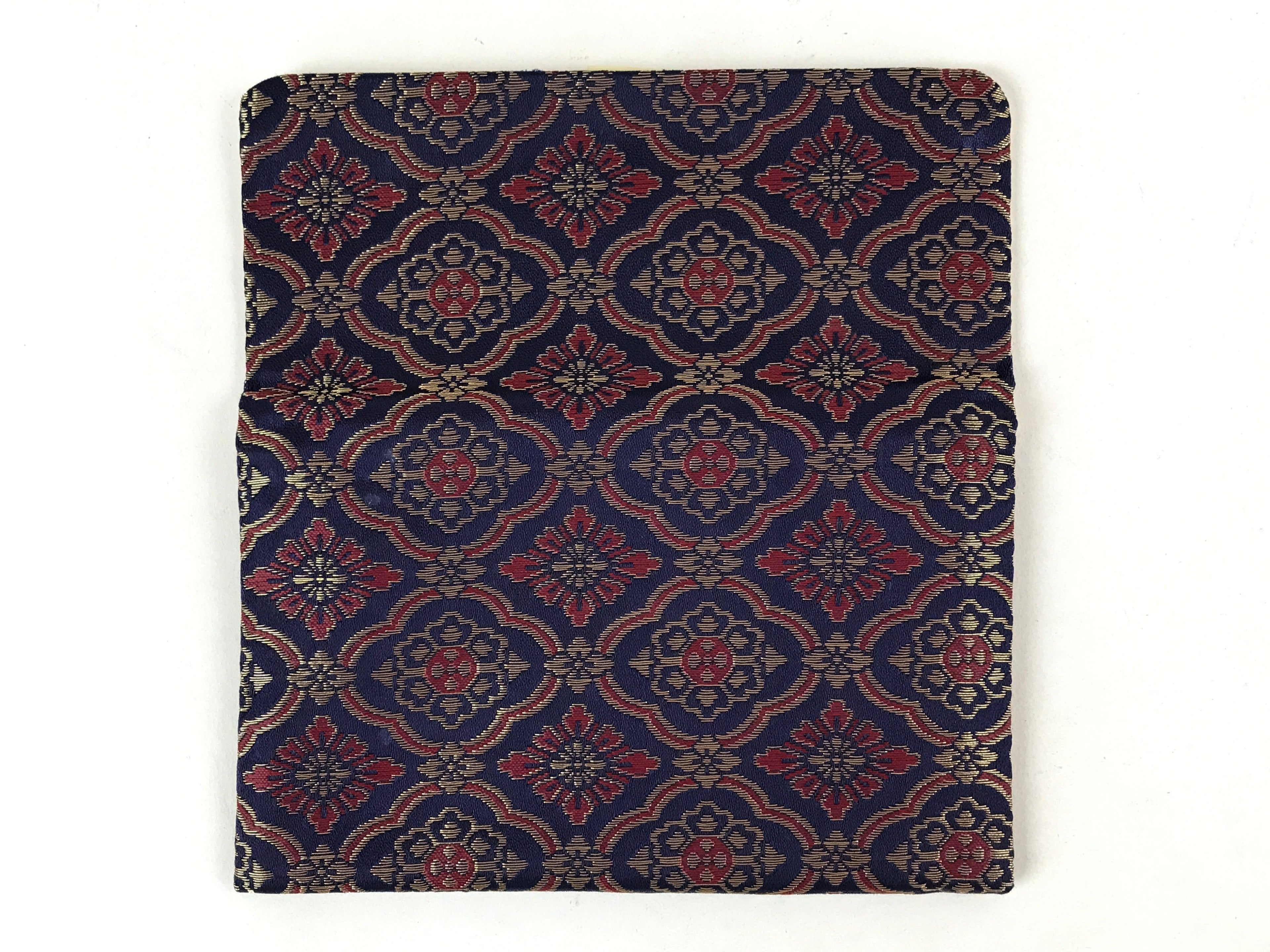 Japanese Prayer Beads Fabric Bag Vtg 2 Pockets Nishijin-Ori Jyuzu-Bukuro BA146