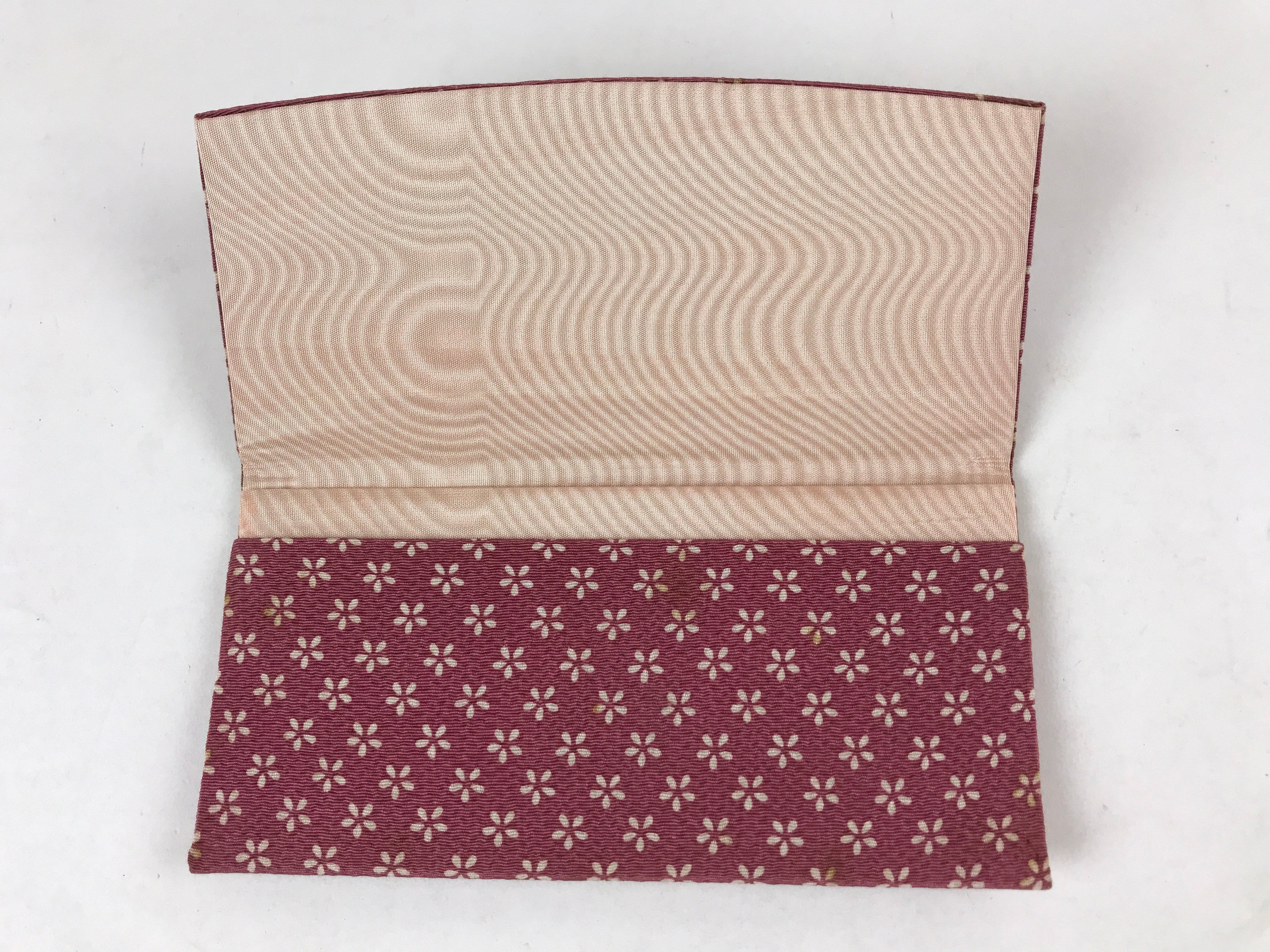 Japanese Prayer Beads Fabric Bag Vtg 2 Pockets Nishijin-Ori Jyuzu-Bukuro BA178