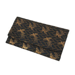 Japanese Prayer Beads Silk Fabric Bag Vtg Juzu-Bukuro Ho-oh Bird Blue BA621