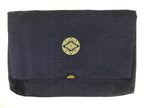 Japanese Prayer Beads Silk Fabric Bag Vtg Juzu-Bukuro Sutra Book Purple BA697