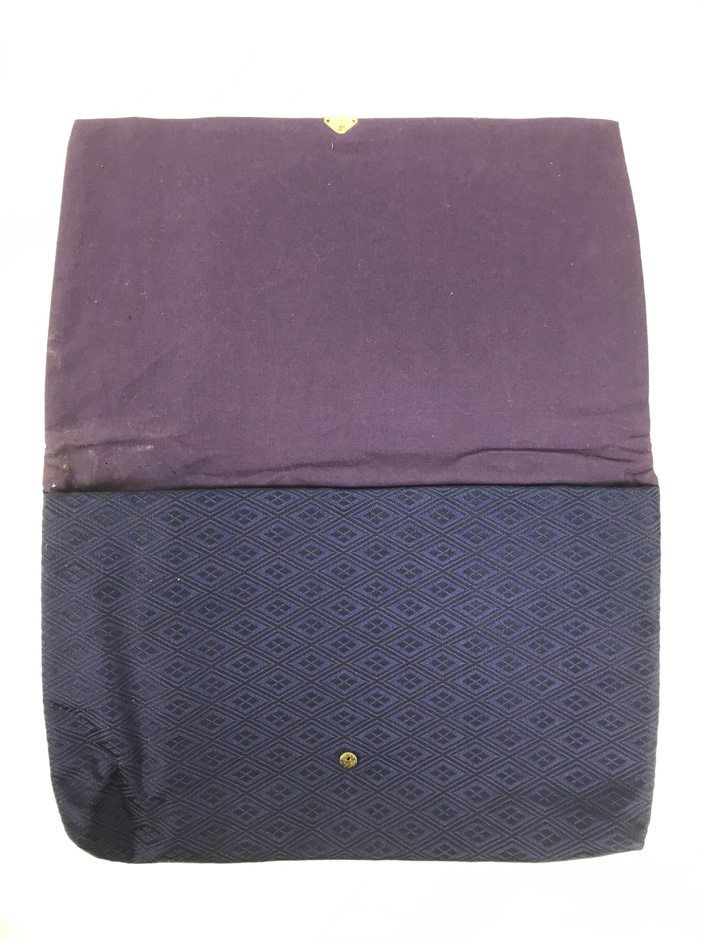 Japanese Prayer Beads Silk Fabric Bag Vtg Juzu-Bukuro Sutra Book Purple BA697