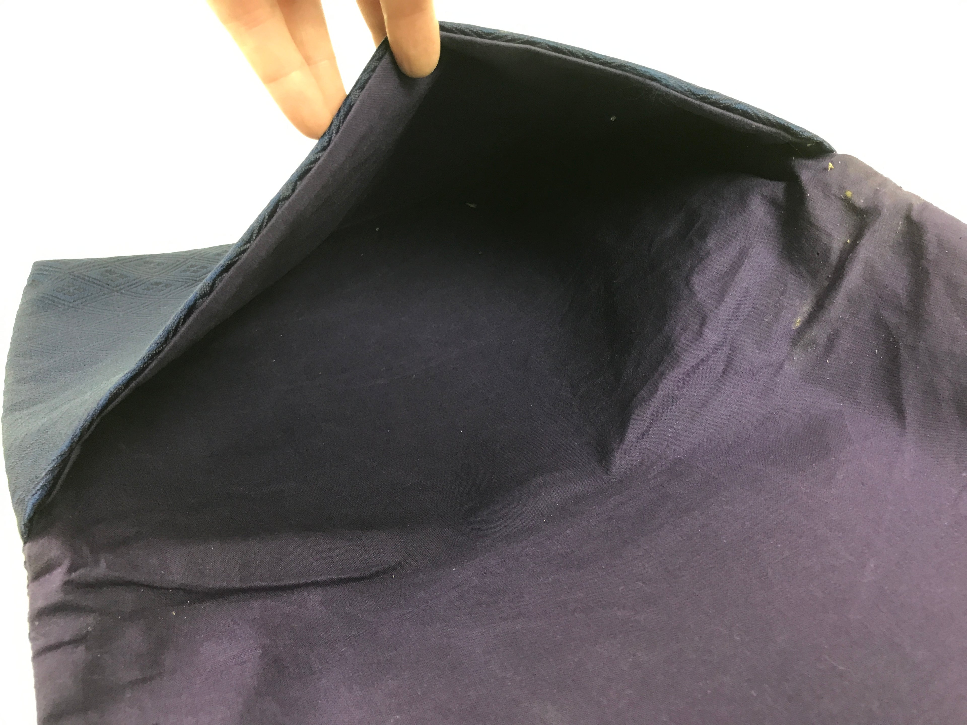 Japanese Prayer Beads Silk Fabric Bag Vtg Juzu-Bukuro Sutra Book Purple BA697