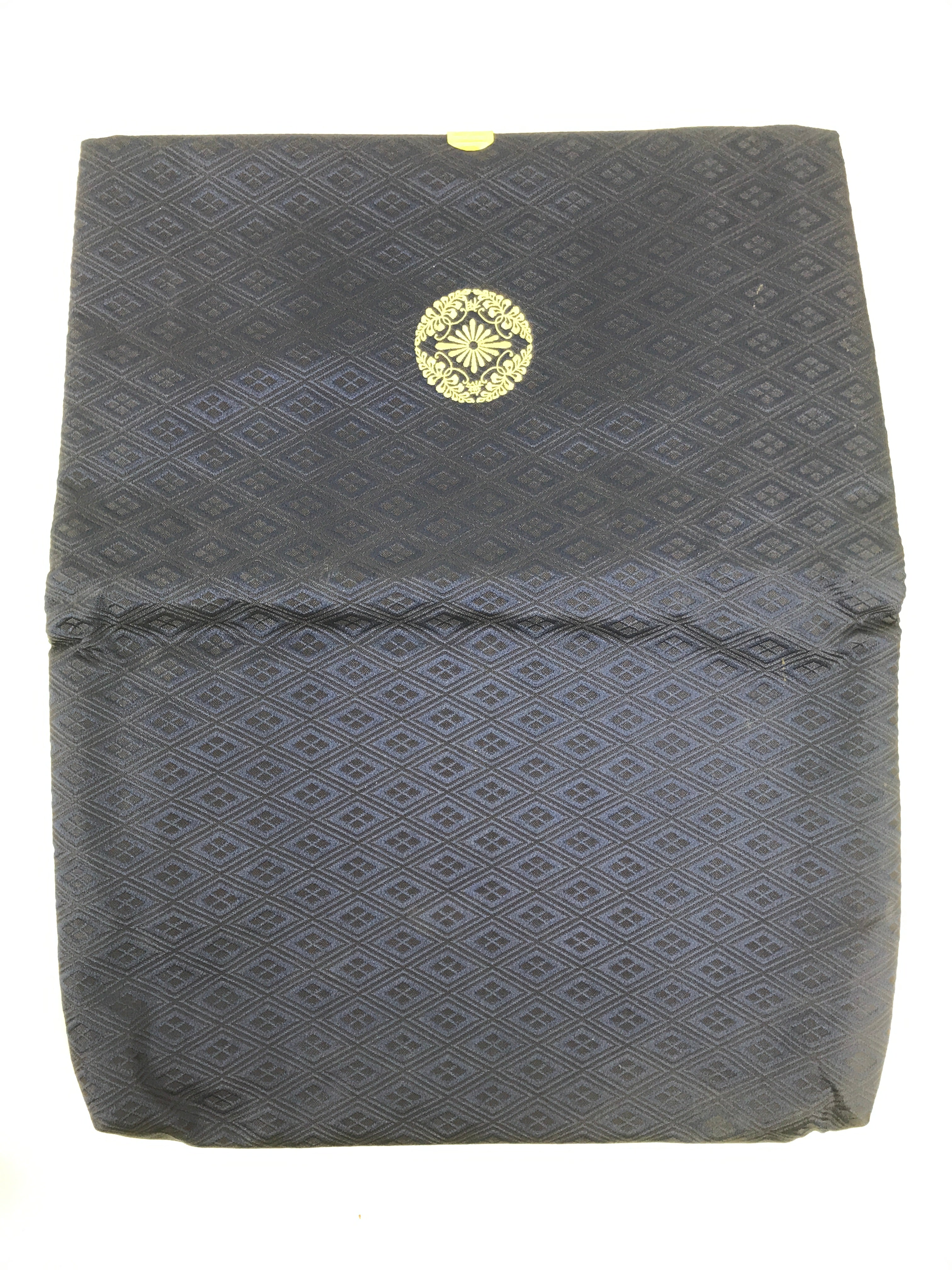 Japanese Prayer Beads Silk Fabric Bag Vtg Juzu-Bukuro Sutra Book Purple BA697