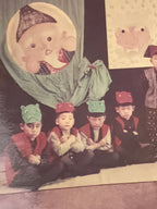 Japanese Preschool Play Photograph Vtg Kobutori Jiisan Folk Tale Color PH178