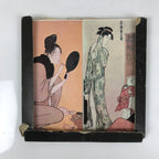 Japanese Record Shunga Ukiyoe Woodblock Print Reproduction Vtg Art FL407