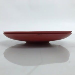 Japanese Resin Lacquer Replica Drink Saucer Vtg Chataku Coaster 2pc Red L333