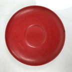 Japanese Resin Lacquer Replica Drink Saucer Vtg Chataku Coaster 2pc Red L333