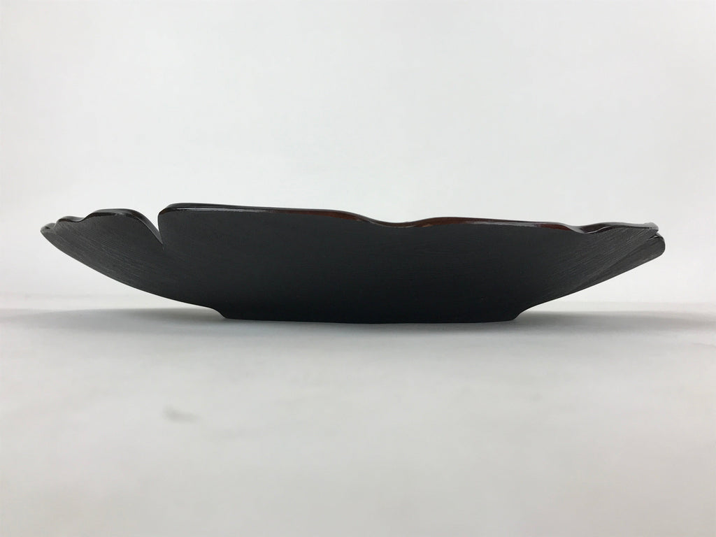 Japanese Resin Lacquer Replica Kashiki Snack Bowl Kamakurabori Ginkgo Leaf L81
